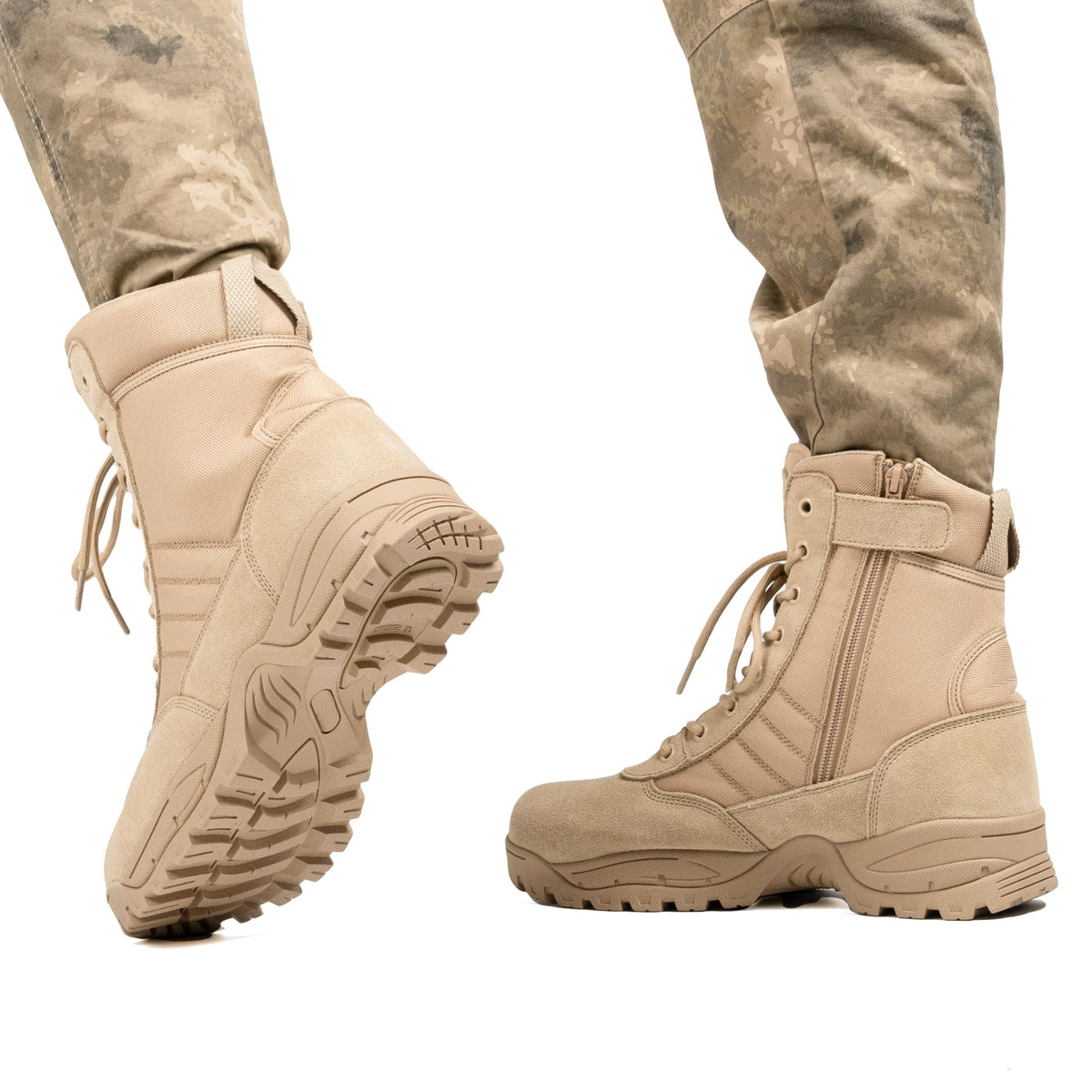 Men's Side Zipper Tactical Work Boots G6368