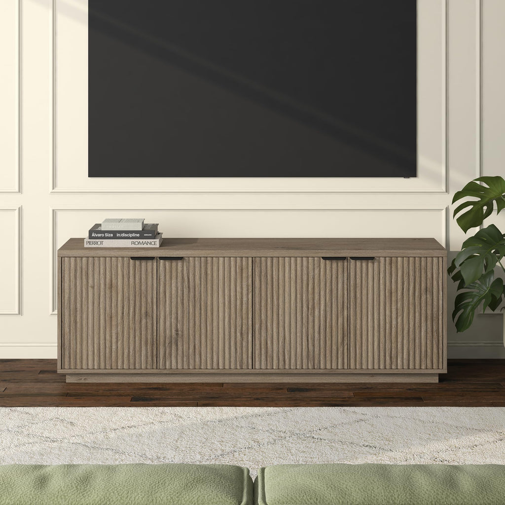 70" Weathered Gray TV Stand S21200