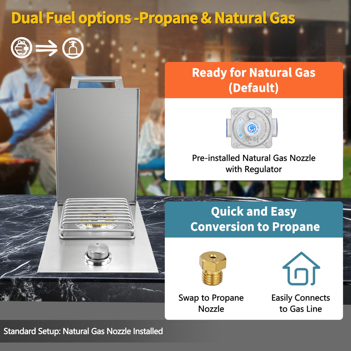 Built-in Single Side Burner N77970