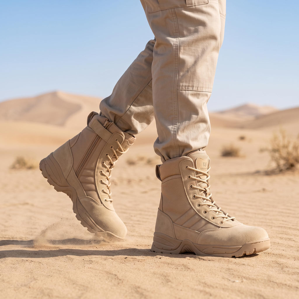 Men's Side Zipper Tactical Work Boots G6368