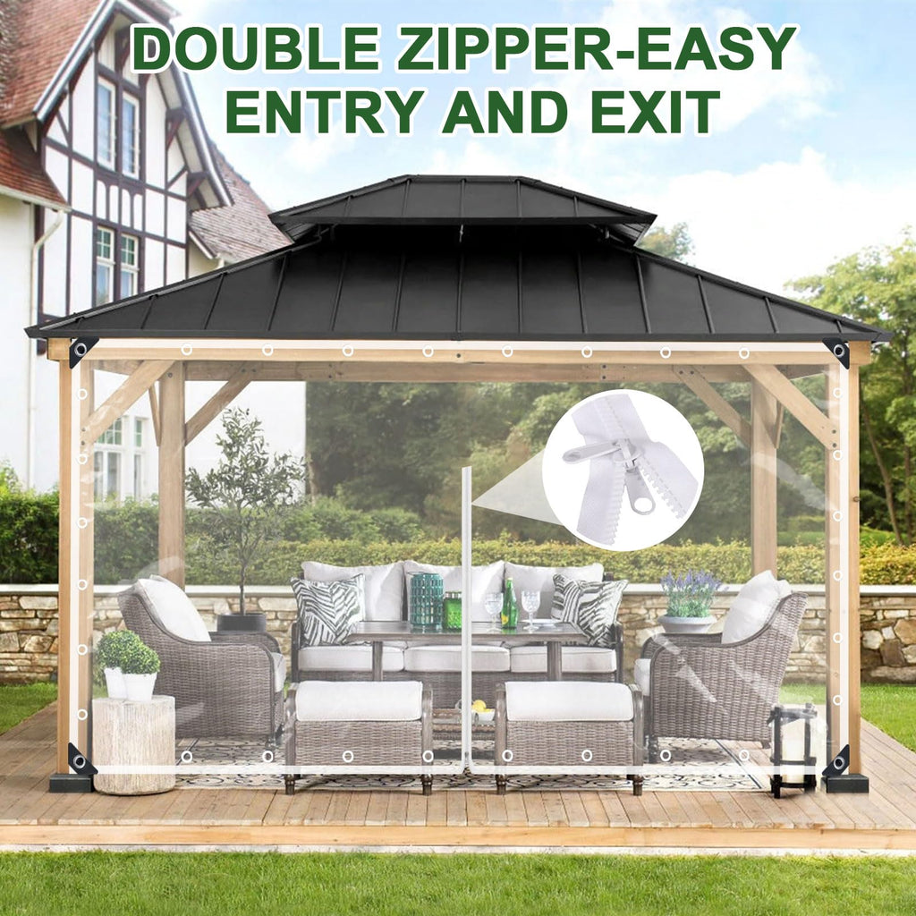 Clear Tarp with Zipper Door F8111
