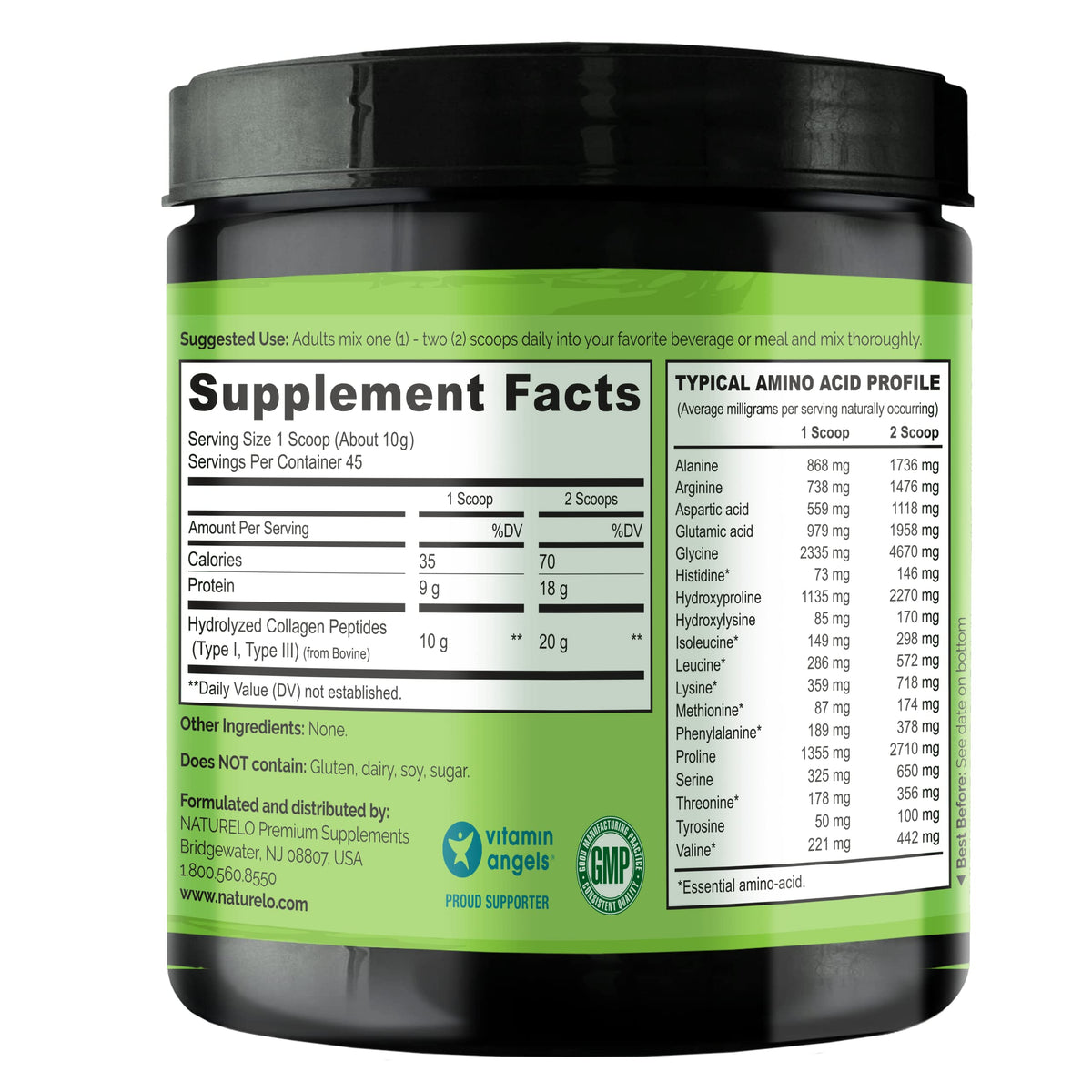 Collagen Peptide Powder 16 Oz Unflavored Y854857