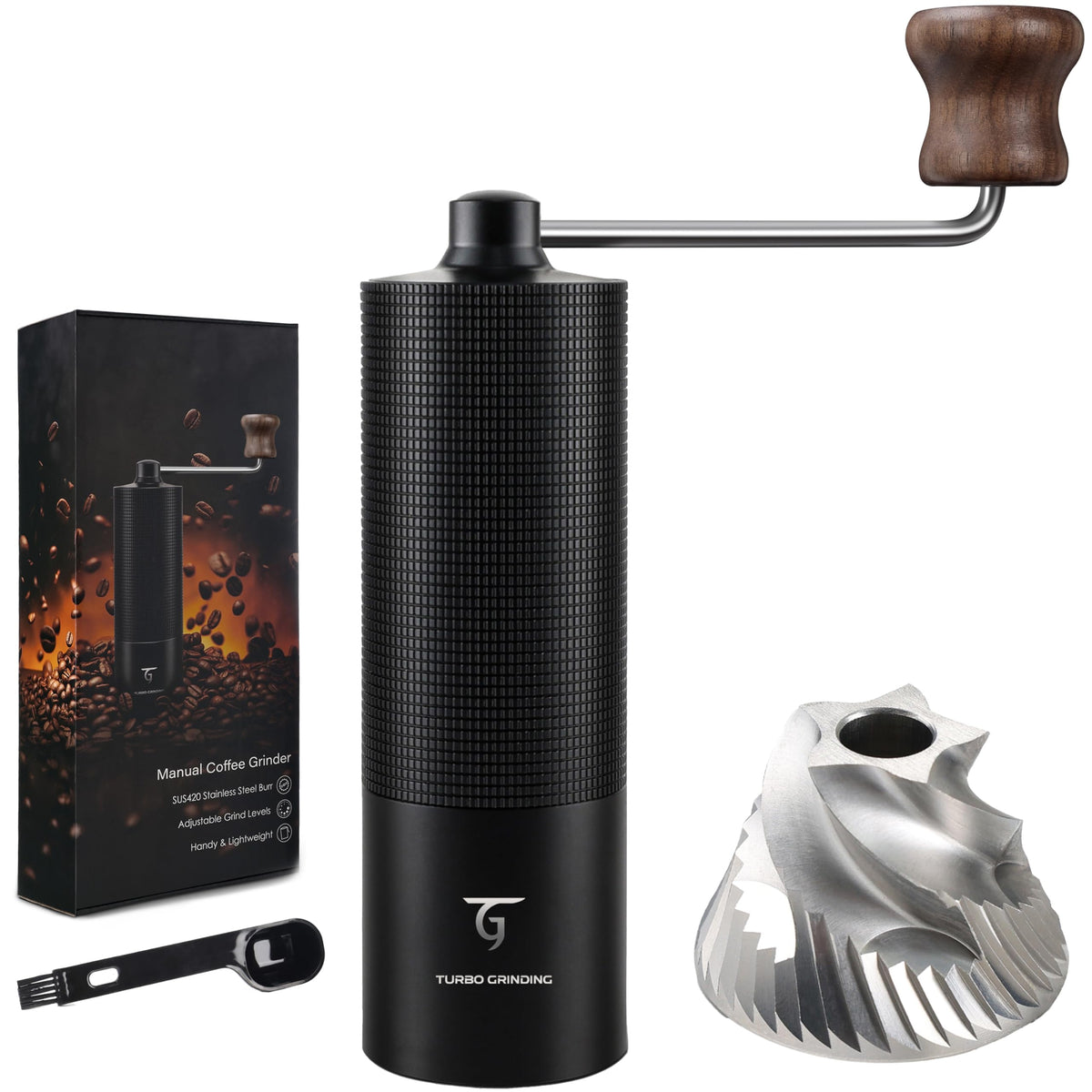 Manual Coffee Grinder with Stainless Steel Conical Burr V81362