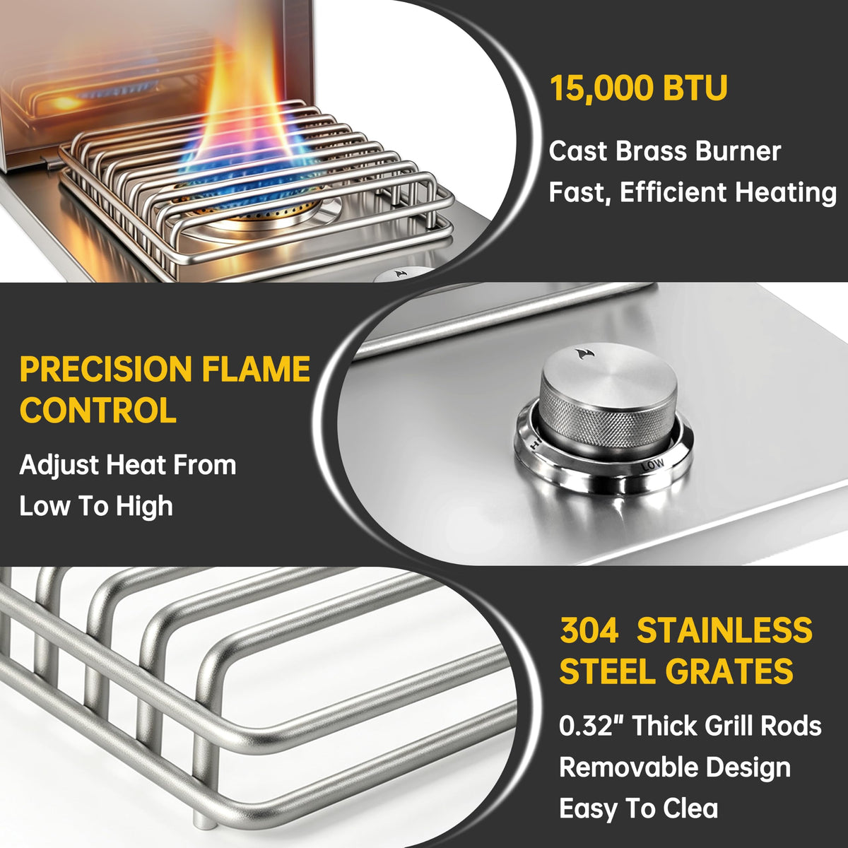 Built-in Single Side Burner N77970