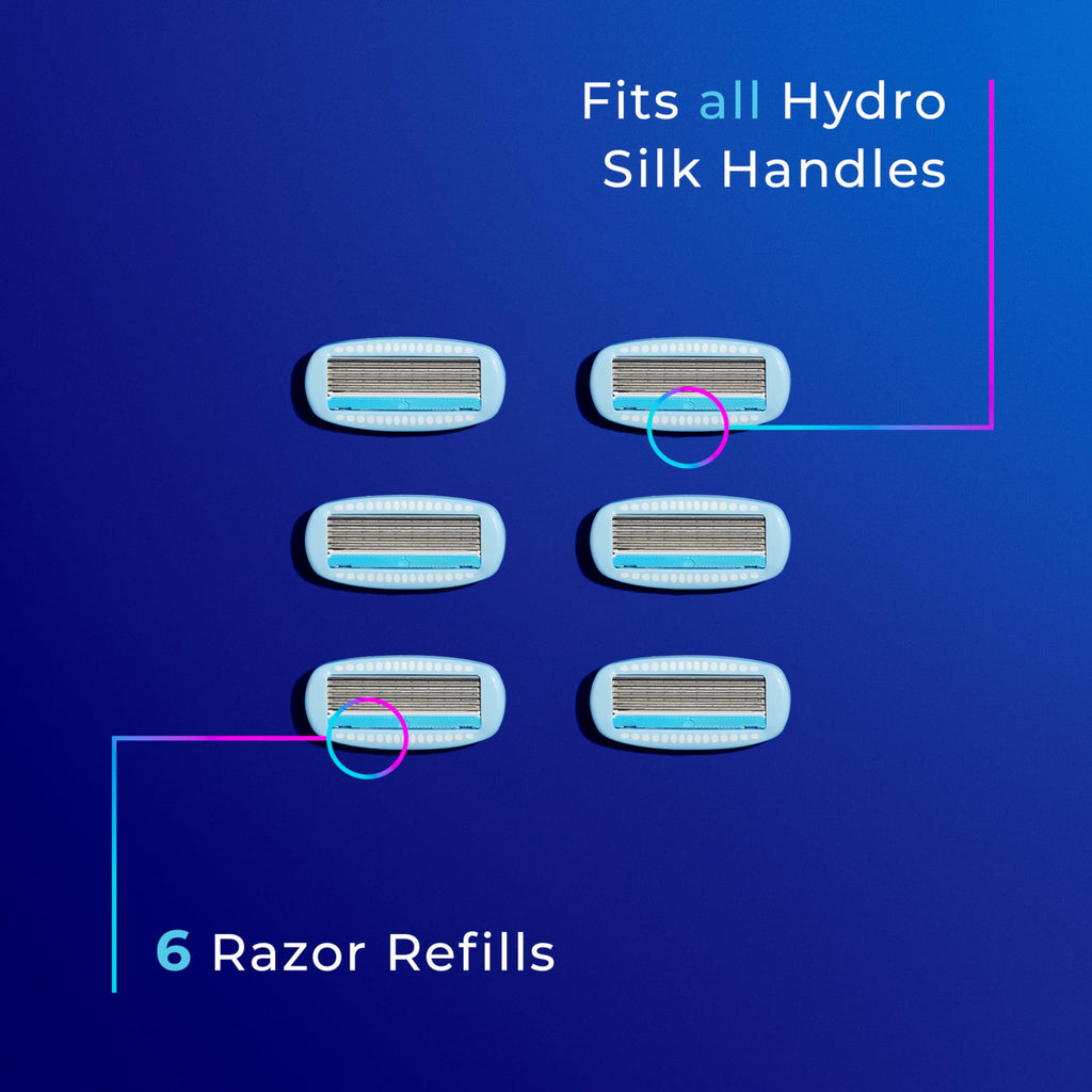 5-Blade Moisturizing Razor Refills, 6 Count G964