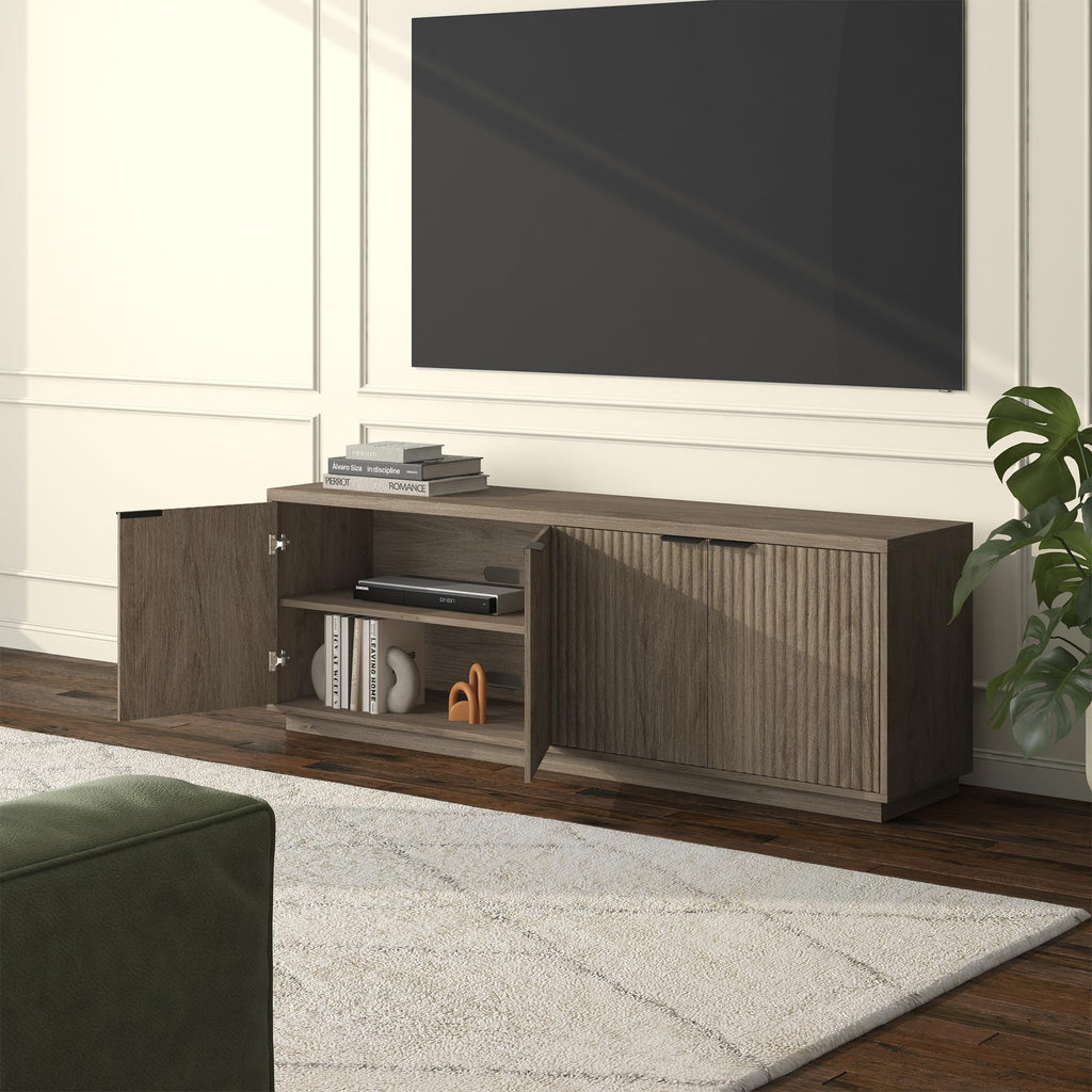 70" Weathered Gray TV Stand S21200