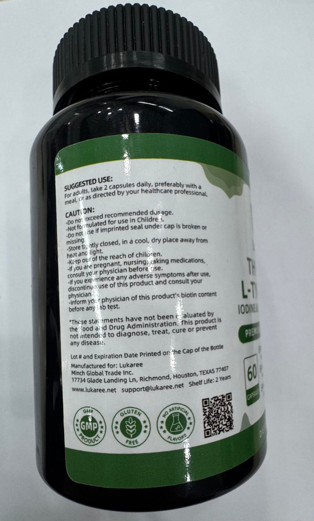 Selenium with Iodine, Zinc L-Tyrosine 500mg, Ashwagandha, 16-in-1 Multivitamin Formula, 90 Capsules W758346