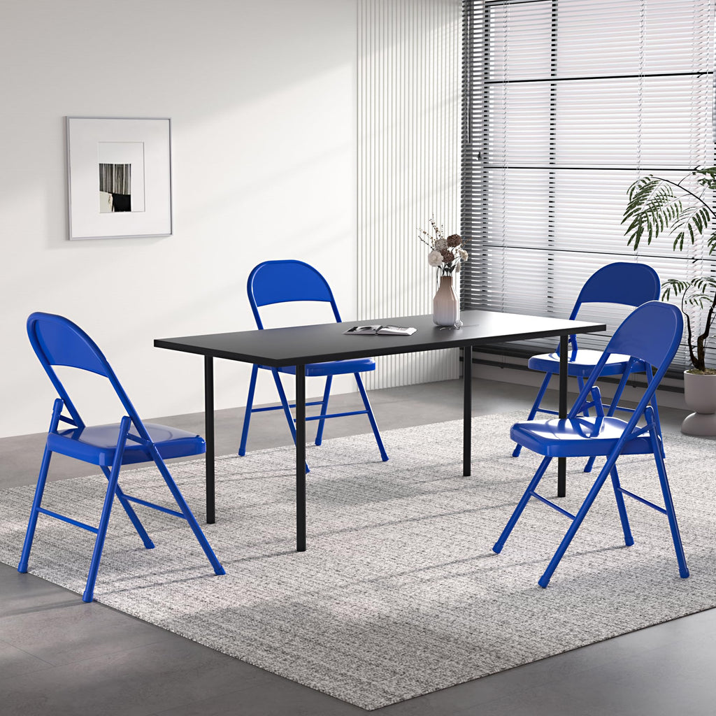 Metal Folding Chairs 4 Pack A39398