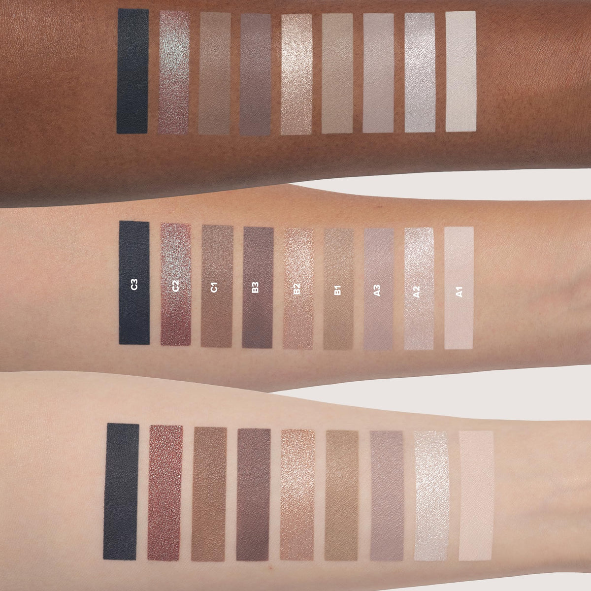 Mini Eyeshadow Palettes - Matte and Metallics V656