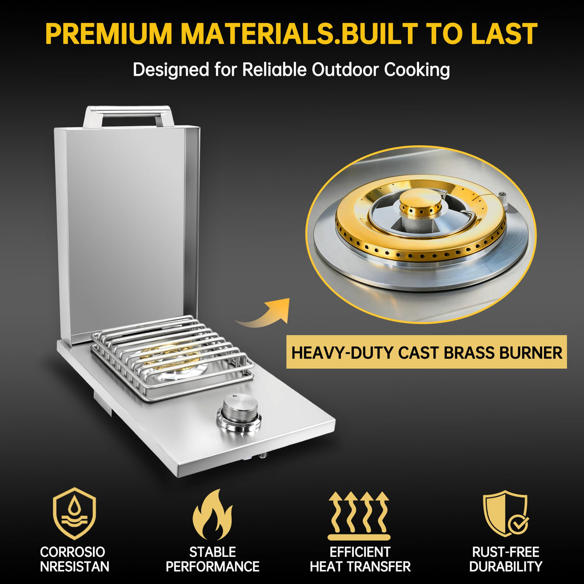 Built-in Single Side Burner N77970