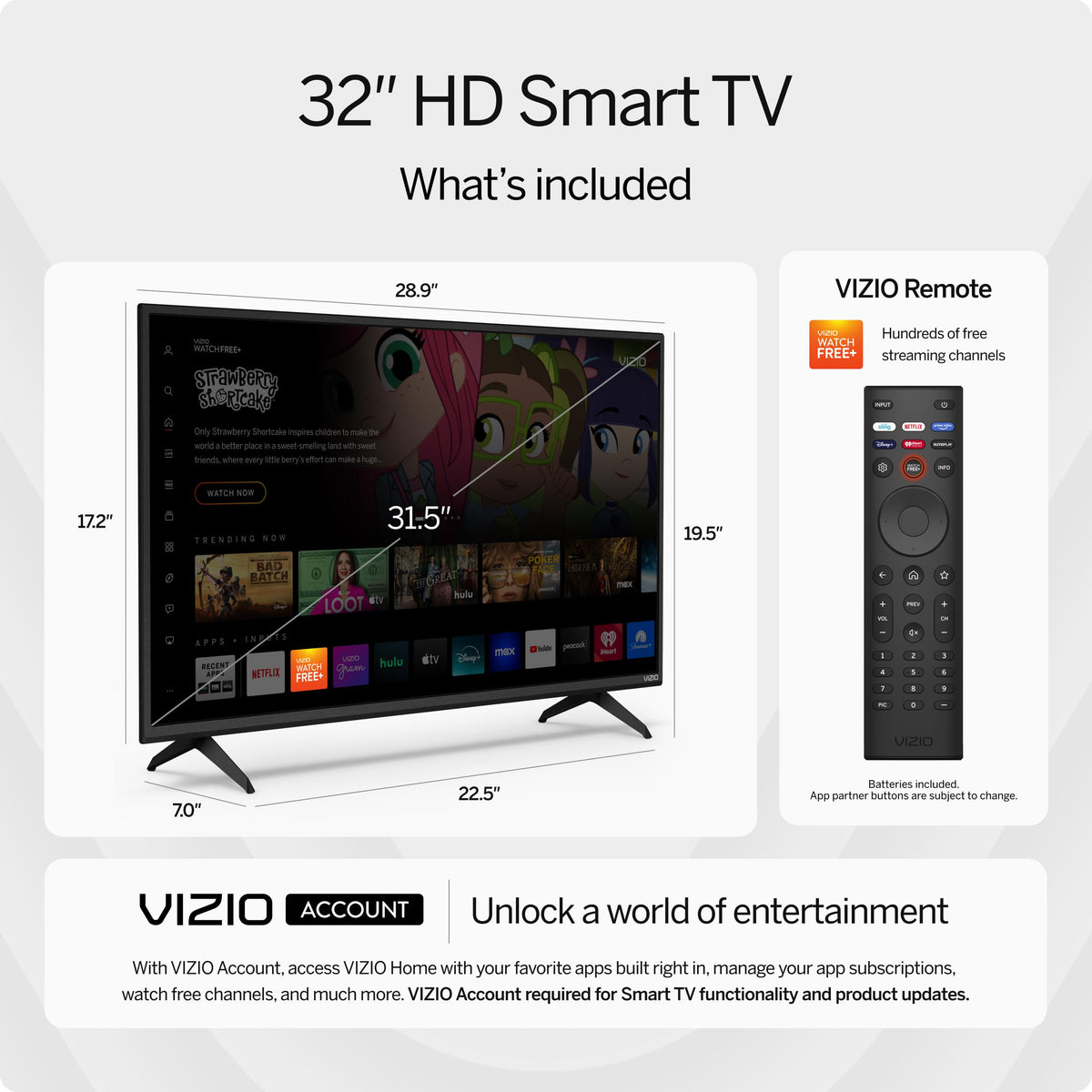 32 inch HD 720p Smart TV B110