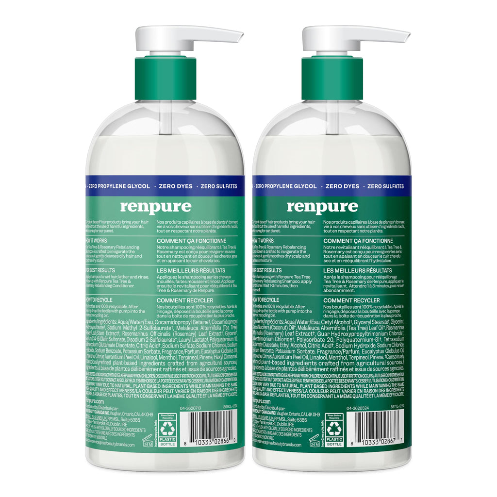 Tea Tree & Rosemary Shampoo & Conditioner Set 2x24oz Q45362