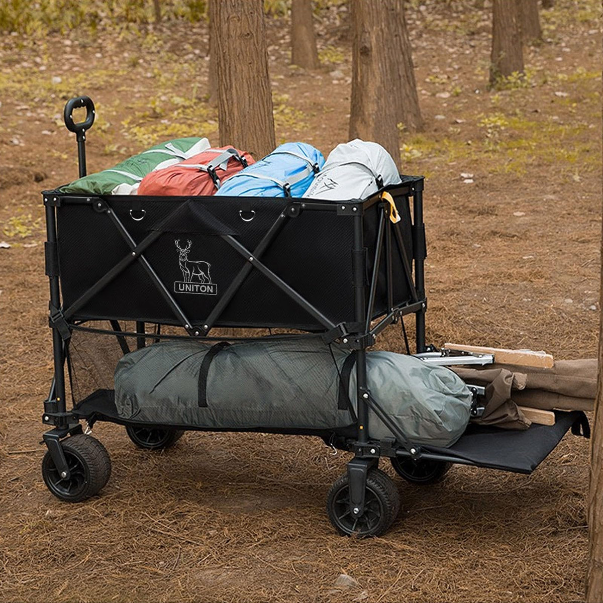 600lb Capacity 400L Collapsible Wagon Y336