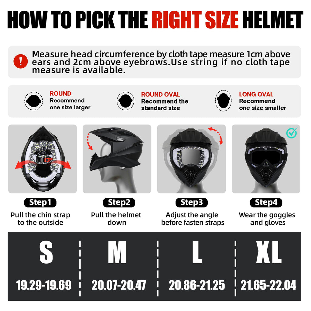 Youth Full Face Motocross Helmet S7763