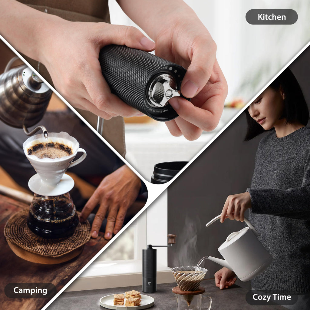 Manual Coffee Grinder with Stainless Steel Conical Burr V81362