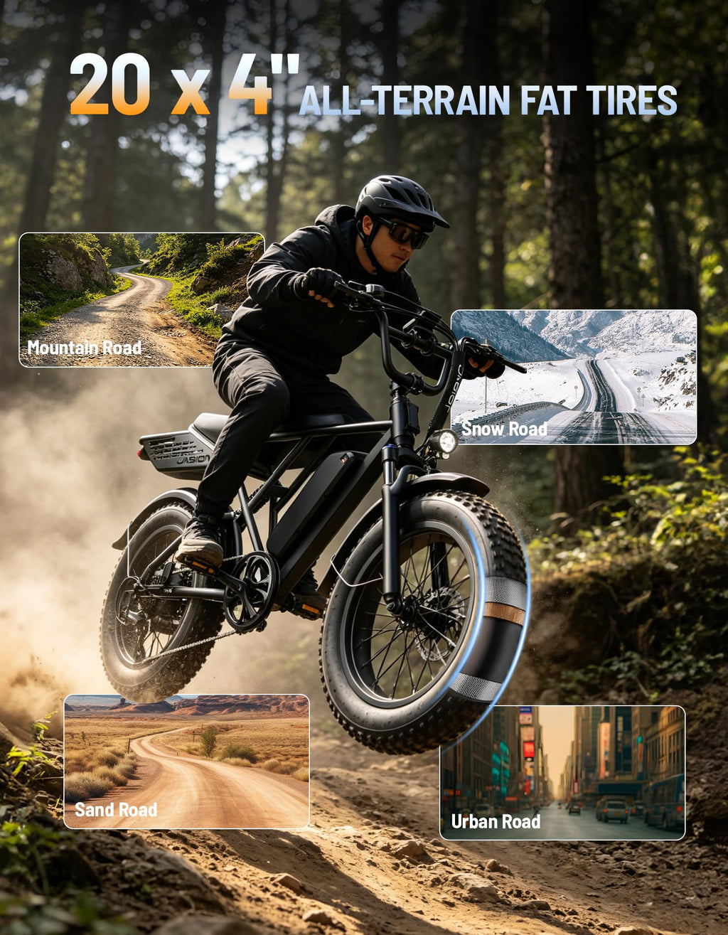 Electric Bike with 48V Removable Battery F2320