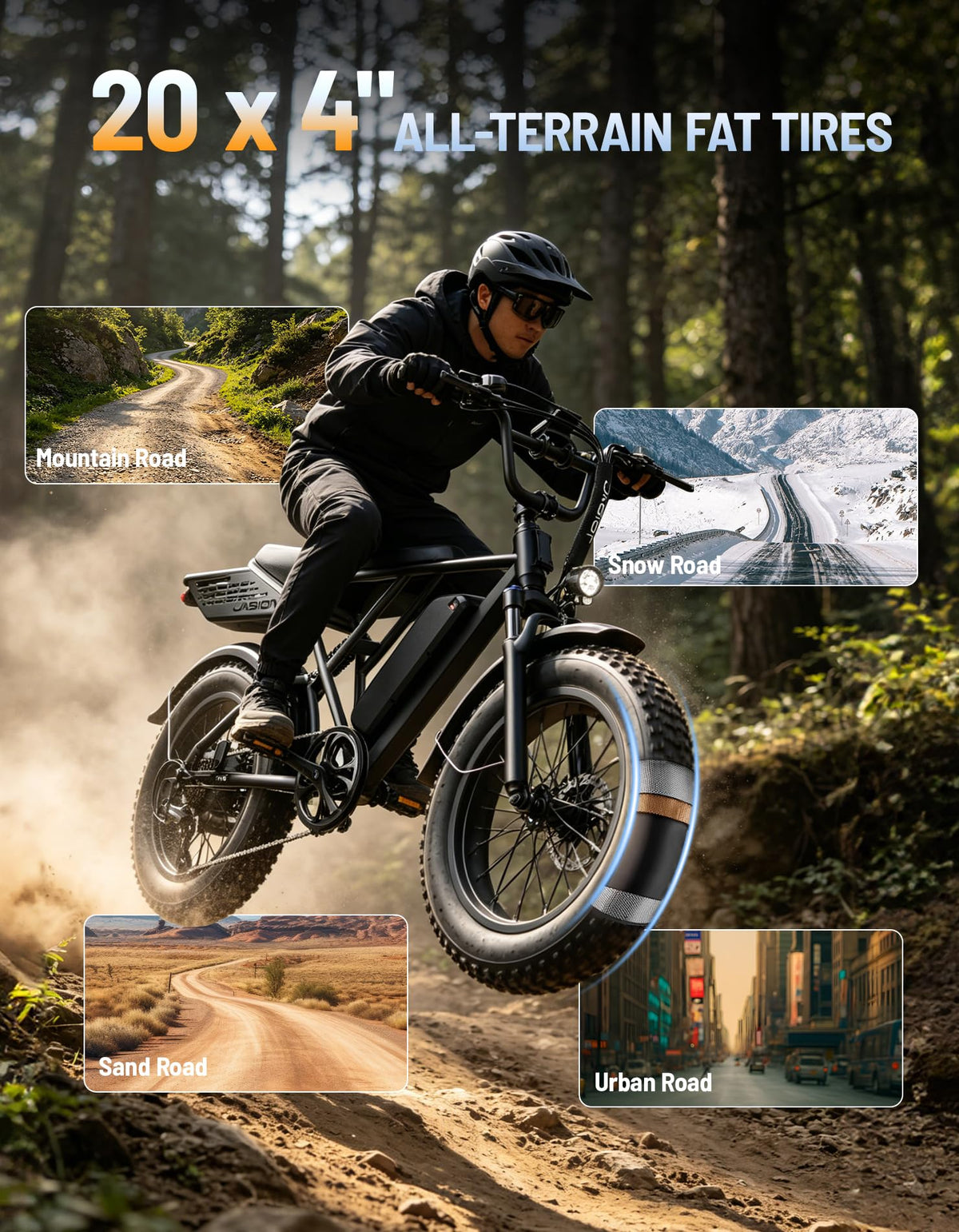 Electric Bike with 48V Removable Battery F2320