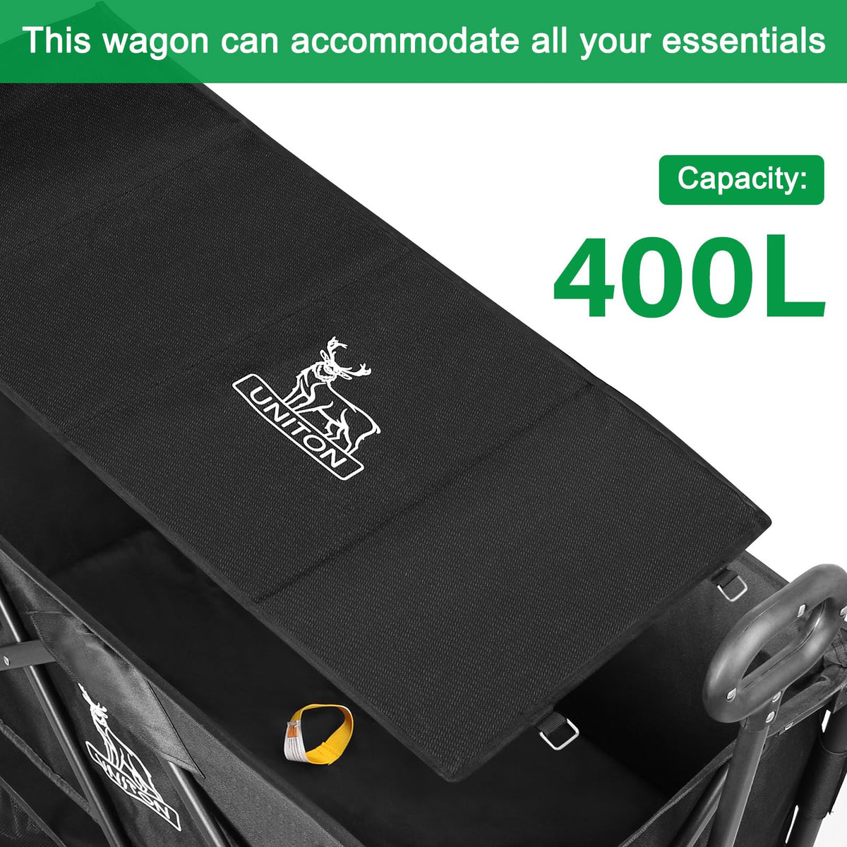 600lb Capacity 400L Collapsible Wagon Y336