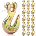 15 Pack 3/8 Inch Grade 70 Forged Steel Clevis Grab Hooks F9782