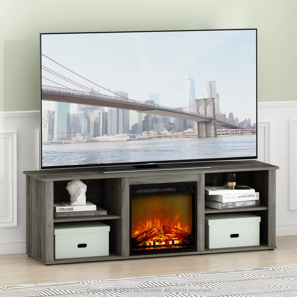 3-Tier Fireplace TV Stand for 70 Inch TV X115