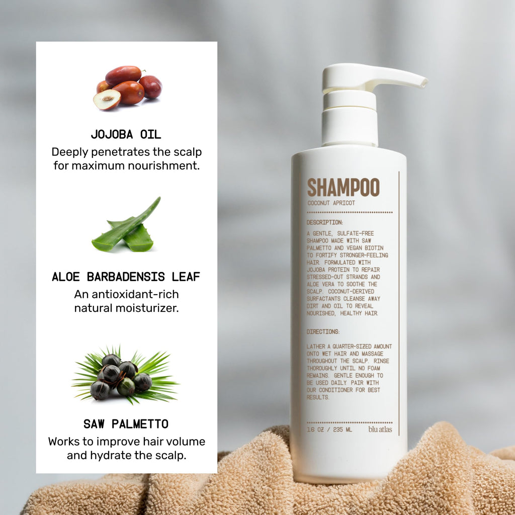Shampoo and Conditioner Bundle Coconut Apricot 16 oz L874395