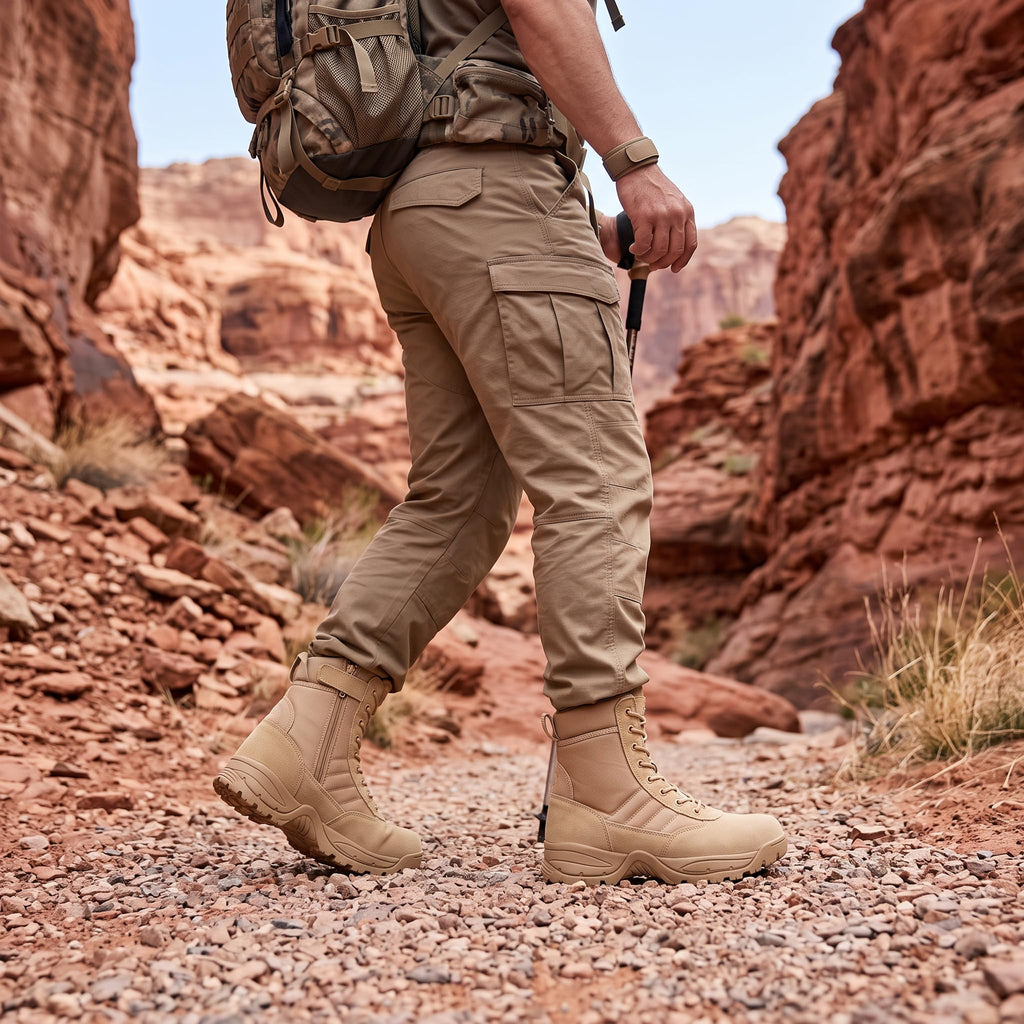 Men's Side Zipper Tactical Work Boots G6368