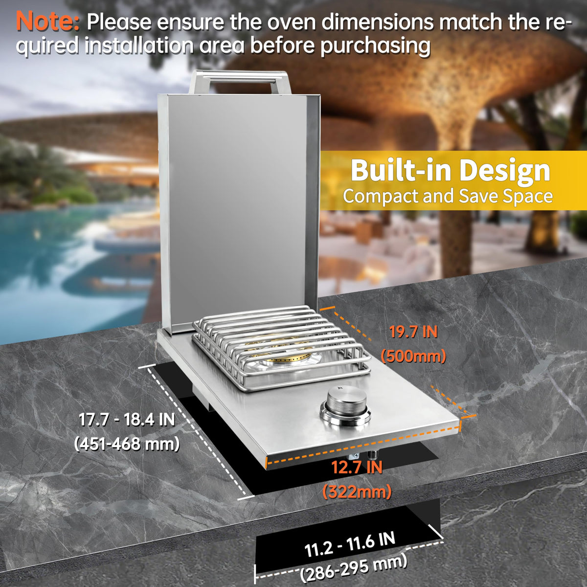 Built-in Single Side Burner N77970