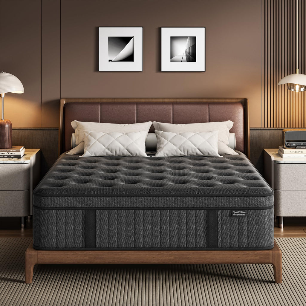 Queen 14 Inch Hybrid Spring Medium Firm Mattress B2932