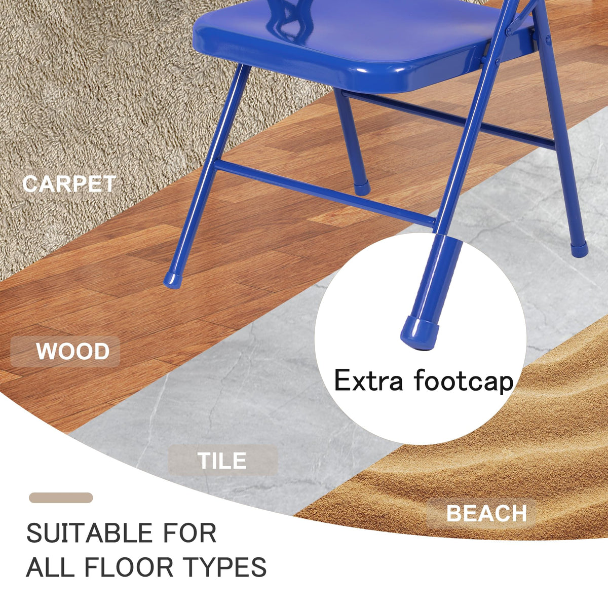 Metal Folding Chairs 4 Pack A39398
