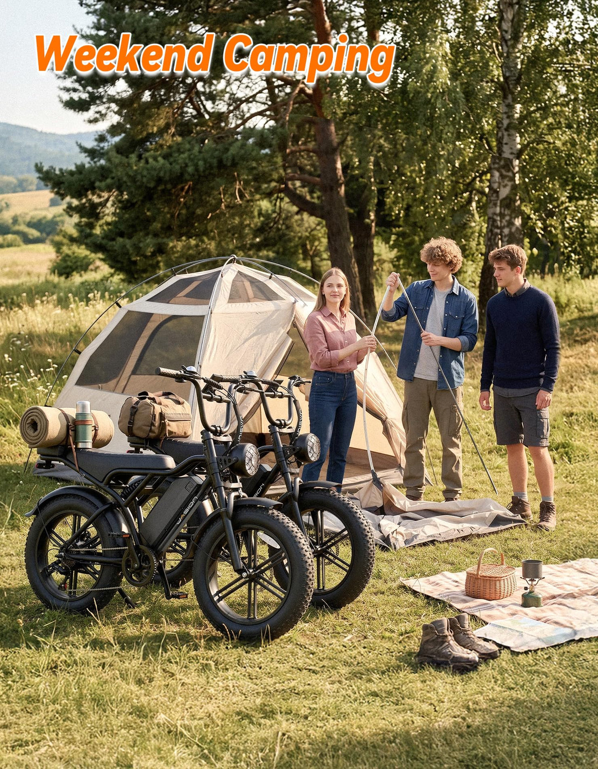Electric Bike with 48V Removable Battery F2320