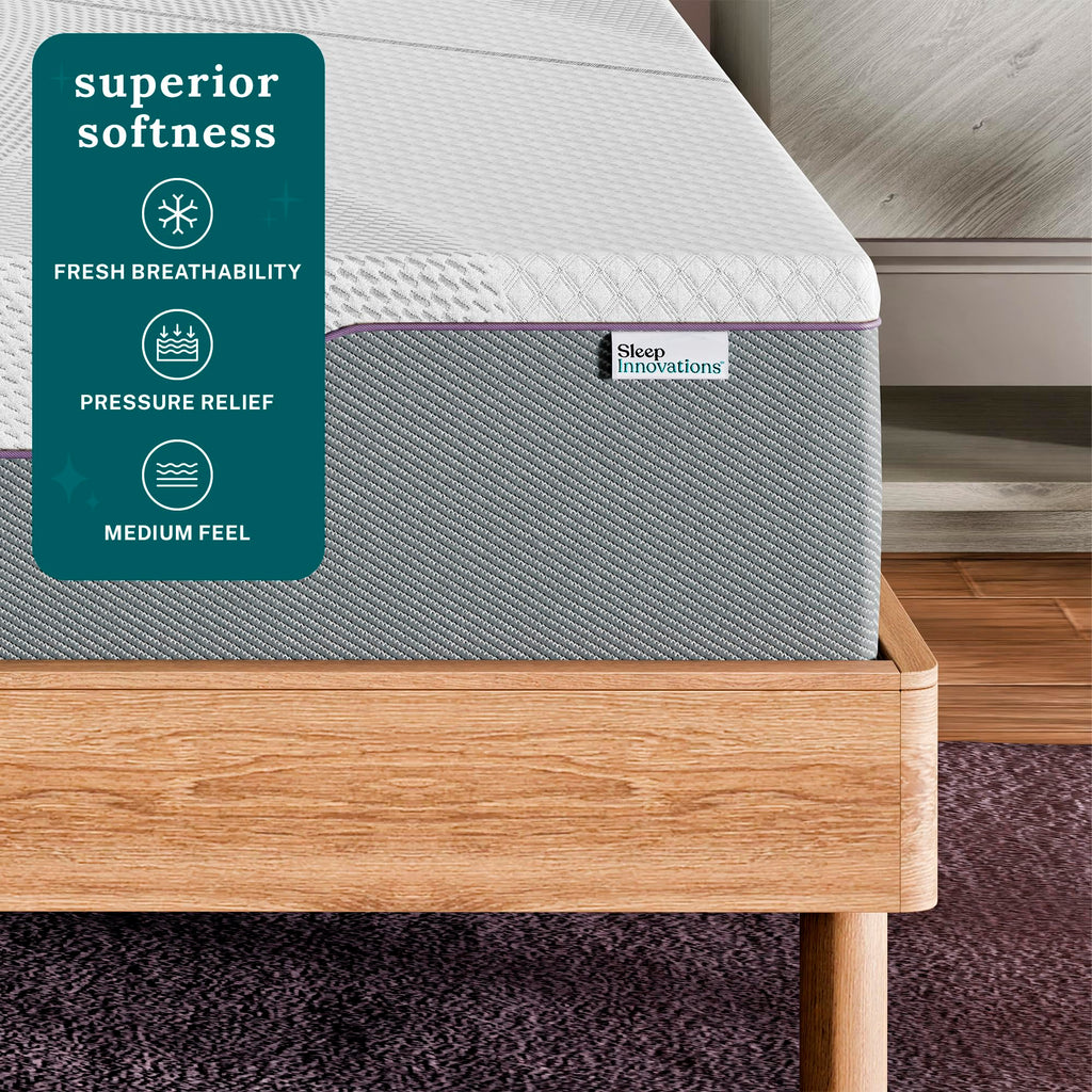 12 Inch Green Tea Memory Foam Mattress, Twin Size L809