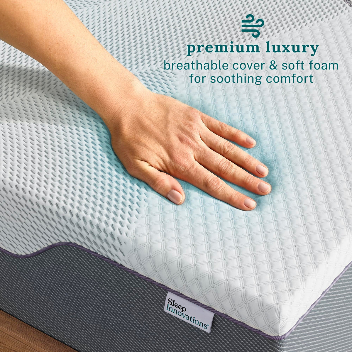 12 Inch Green Tea Memory Foam Mattress, Twin Size L809